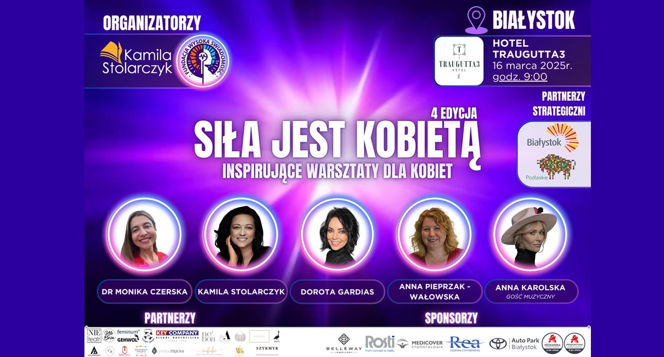 Warsztaty Siła jest Kobietą. Czwarta edycja. 16.03.2025